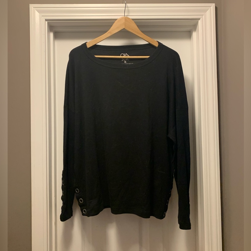 Anthropologie ribbed long sleeved shirt
